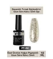 Özel Üretim Yüksek Pigmentli Hızlı Kuruyan Tırnak Güçlendirici 3 Aşamalı Kalıcı Simli Oje 10 Ml