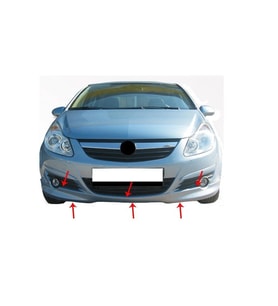 Opel Corsa Uyumlu D Ön Tampon Altı Fiber 2007 Ve Sonrası
