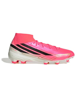 Adidas F50 HYPERFAST LEAGUE MID FG Unisex Çim Zemin Kramponu KJ6714 Turuncu