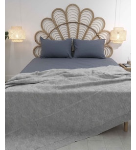 Koza Home Plaid Gri Çift Kişilik Battaniye 200x220 15005