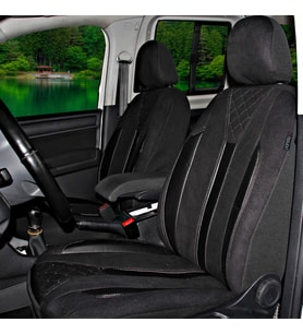 Renault Kangoo 2008-2021 Uyumlu Siyah Ticari Tay Tüyü Koltuk Kılıfı