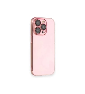 Durukar® iPhone 13 Pro Max Kılıf Armada Lensli Kapak - Rose Gold