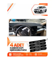 KİA SORENTO (2009-2014) Uyumlu Ön Torpido Koruma Kılıfı Halısı - Siyah