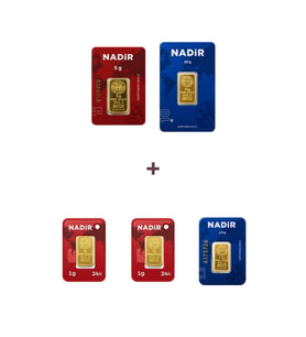 Nadir Gold 24 Ayar 19,5 Gram Altın (1 Ad 10 Gram Altın + 1 Ad 5 Gram Altın + 1 Ad 2,5 Gram Altın + 2 Ad 1 Gram Altın )