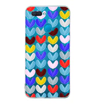 PrintiFy Oppo A12  ile Uyumlu 1mm Slim Fit Water Color 1 Baskılı Şeffaf  Kılıf