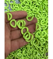 2 CM 50 ADET GEÇMELİ PLASTİK ZİNCİR BONCUK ÇANTA KOLYE TAKI AKSESUARI
