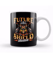 Awesome Future Shield Maiden Nordic Viking Warrior Kupa Bardak Porselen