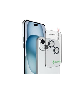 GREENMNKY Buddıes Iphone 15 / 15 Plus Uyumlu Kamera Lens Koruyucu (Light Blue)