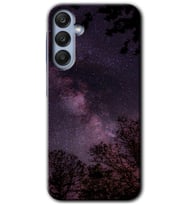 Galaxy A35 Kılıf HD Desen Baskılı Kılıf - Gece Galaksi