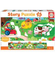 Educa 26 Parça Çiftlik Hikaye ve Sayılar Puzzle - Panoramik - 3-5 Yaş