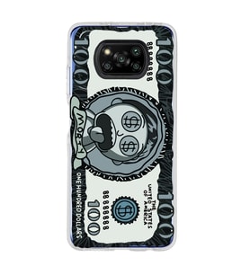 Poco X3 Pro / X3 NFC Uyumlu Morty Para Tasarımlı Şeffaf Telefon Kılıfı