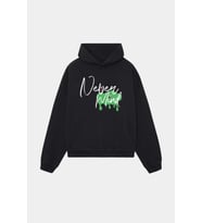 Emoji Siyah Hoodie - Oversize Streetwear Pamuklu Sweatshirt