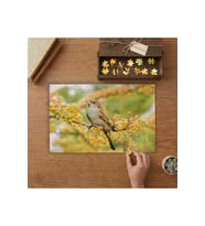 Daldaki Serçe - Sevimli Kuş Tasarımı 240 parça Ahşap Puzzle Ahşap Kutuda MP03083