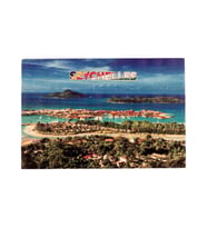 Seyşeller Temalı Ahşap Kartpostal Magnet (Karışık)