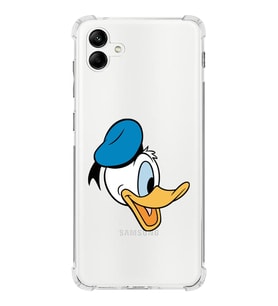 Samsung Galaxy A04  Köşe Korumalı Antişok Kapak Donald Duck Tasarımlı Şeffaf  Kılıf