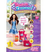 Anlily Sweet Home Temizlik Setli ve Aksesuarlı Oyuncak Bebek 30 cm