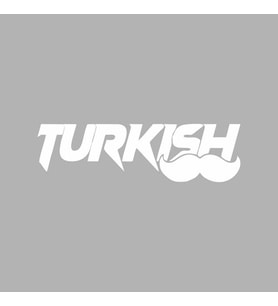 Turkish Araba Sticker siyah 16x5 CM (Beyaz)