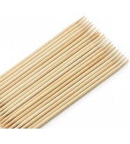 100 Adet Ahşap Şiş 30 cm – İnce Bambu Çöp Şiş Mangal, Izgara ve Sunum Şişi