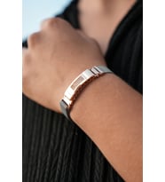 Gözde takı 925 ayar unisex kelepçe model gümüş bileklik