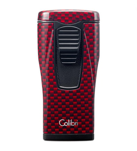 Colibri Monaco 3 Torch Pürmüz Kırmızı Karbon Fiber Puro Çakmağı