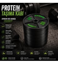 Modüler Protein Tozu Taşıma Kabı – Vidalı Porsiyonluk Whey Protein Kutusu –