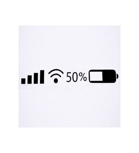 Wifi Şarj Batarya Sticker 20*4 Cm