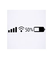 Wifi Şarj Batarya Sticker 20*4 Cm