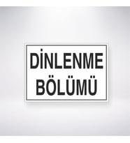 Dinlenme Bölümü 21x28 Arkası Yapışkanlı Levha