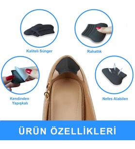 SP03 - Yapışkanlı Bilek Koruma Topuk Vurma Önleyici Ve Ayakkabı Daraltma Yumuşak Sünger Ped