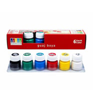 Guaj Boya 6 Renk x 20 ml 1 Paket Guaj Boyası Seti 6 lı (Karışık)