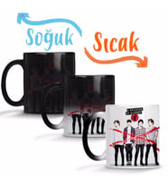 5 Sos 5 Seconds Of Summer Sihirli Kupa Bardak Porselen