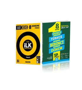 8. Sınıf Türkçe Sadece Birinci Dönem Deneme 2 Kitap