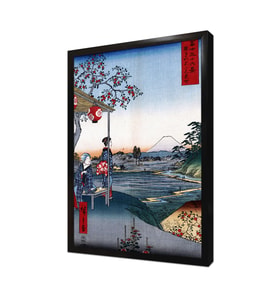 Japon Evi Çerçeveli Mdf Tablo