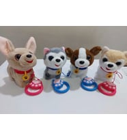 Peluş Oyuncak Köpek Kumandalı Pilli Kuyruk Sallayan Sesli Haraketli (Çok Renkli)