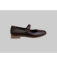 ALBİNİ 25Y100780 KADIN DERİ BABET AYAKKABI KAHVE