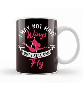 Have No Wings Still Can Fly Aerial Silk Acrobatics Aerialist Kupa Bardak Porselen