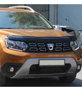 Dacia Duster Abs Kaput Koruyucu 2018-2022 (Siyah - Beyaz)