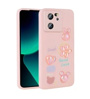 Xiaomi Mi 13T Pro Kılıf Kabartma Figürlü Parlak Toys Silikon Kılıf (Pembe)