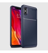 Xiaomi Mi 8 Pro Kılıf Esnek Soft Karbon Tasarım Legion Serisi (Lacivert)