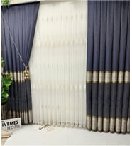 Lexroo Sierra Altın Işlemeli 108 1/3 Sık Pileli Tül Perde 300 X 260