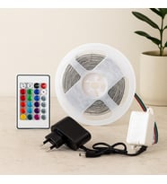 4.5 m RGB LED Şerit 54 LED/m Kumandalı Adaptörlü