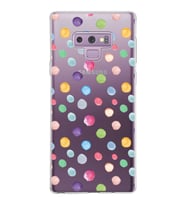 PrintiFy Samsung Galaxy Note 9 ile Uyumlu 1mm Slim Fit Water Color 6 Baskılı Şeffaf  Kılıf