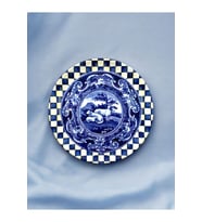 Dekoratif Duvar Tabağı Duvar Süsü Blue Blanc Tabak Mavi Tabak No:18