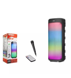 Kimiso QS2211 Çift 8” Bluetooth Hoparlör 30W Mikrofonlu Karaoke Party Speaker