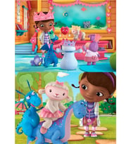 Ks Games 2 in 1 Puzzle Doc McStuffins 12+24 Parça