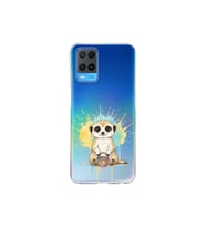 Oppo A54 4G ile Uyumlu Splash Mirket Tasarımlı Şeffaf Silikon Kılıf