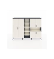 Arges Dolap 13 Raflı 6 Kapaklı 220x30x163 Antrasit-Aytaşı