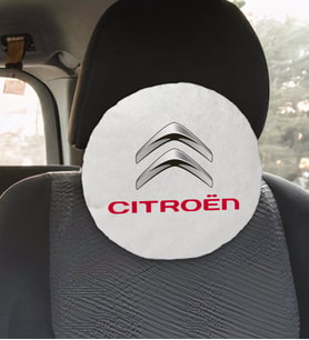 BK Gift Citroen Tasarımlı Yuvarlak Araç Koltuk Yastığı-1