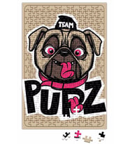Kukla Köpek Pug Puzzle 240 Parça Yapboz