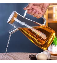 Paçi 900ML Borosilikat Ölçekli Cam Yağdanlık Sirkelik